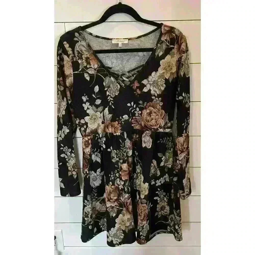 Andree by Unit Floral Sweater Dress, size M